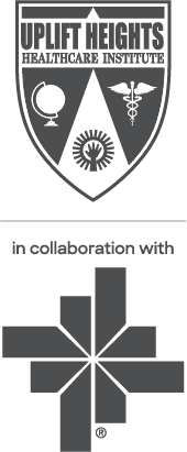 Uplift Heights Healthcare Institute Crest & BSWH Logo